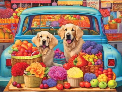 RoseArt - Kodak Premium - Pickup Pups- 350 Piece Jigsaw Puzzle for Adults in Saudi Arabia
