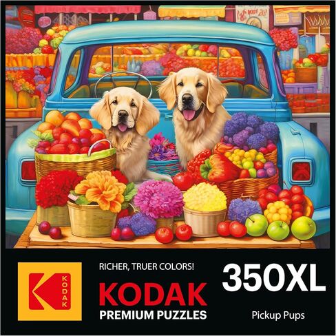 RoseArt - Kodak Premium - Pickup Pups- 350 Piece Jigsaw Puzzle for Adults in Saudi Arabia