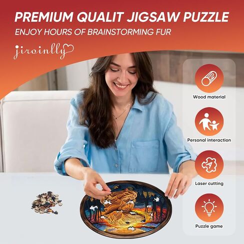 Snakes Wooden Puzzle للبالغين ، والحيوانات بانوراما الألغاز 200 قطعة ، وأشكال فريدة من نوعها لغز لم شمل الأسرة للبالغين والأطفال ، حزمة جميلة ، أفضل هدية لأصدقاء العائلة المتوسطة 11.4x11.4in in Saudi Arabia