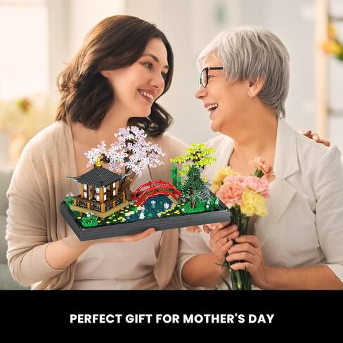Cherry Blossom Bonsai Tree Micro Building Sets, Creative Japanese Tranquil Garden Building Blocks for Adults, Sakura Flowers and Plants Display for Home Decor, Mother's Day Decorations - 2280PCS in Saudi Arabia