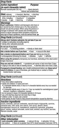 Pepto Bismol Chews, Fast and Effective Digestive Relief from Nausea, Heartburn, Indigestion, Upset Stomach, Diarrhea, 72 Total (3 Packs of 24) in Saudi Arabia