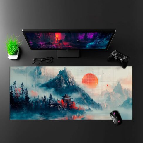 Large Mouse Pad, Gaming Mouse Pad, Long Mouse Pads, Extra Large Big Mouse Pad, Computer Mousepad for Gamer (Cosmic Wanderer, X-Large) in Saudi Arabia