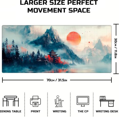 Large Mouse Pad, Gaming Mouse Pad, Long Mouse Pads, Extra Large Big Mouse Pad, Computer Mousepad for Gamer (Cosmic Wanderer, X-Large) in Saudi Arabia