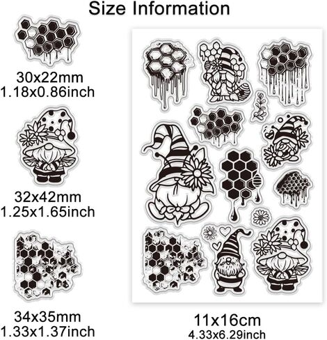 PH Pandahall Moon Goddess Clear Stamps Set 6pcs طوابع مطاطية طوابع خمر سيليكون Clear Clear Clear Stuse Resusprent Form in Saudi Arabia
