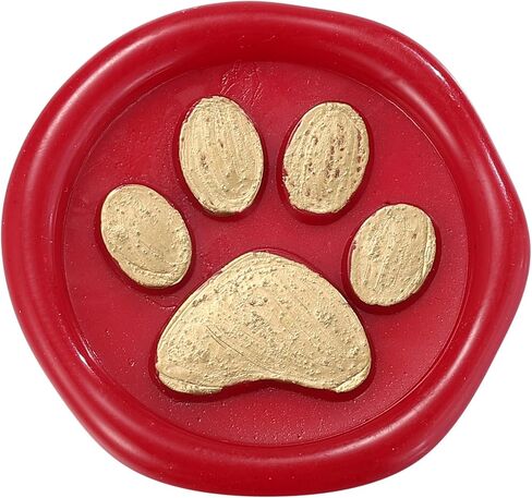 Lovely Dog Paw Wax Seal Stamp, Yoption Vintage Sealing Wax Stamp, Great for Embellishment of Christmas Card, Envelopes, Weding Party Invitations, Wine Wraps, Gift Idea (Dog Paw) in Saudi Arabia