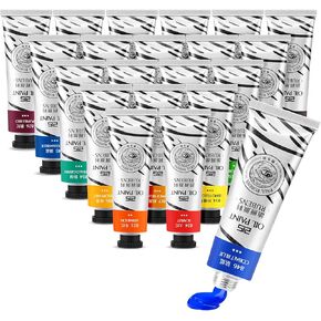 Paul Rubens Oil Paint, 20 Colors*50ml LargeTubes, Professional Oil Colors with High Saturation, Creamy Texture and Consistency,Art Supplies for Artists, Students, Beginners-B Set
