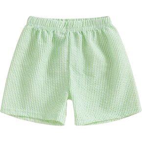 Toddler Boy Girl Plaid Shorts Casual Summer Gingham Shorts Elastic Waist Beach Shorts Bottoms Boxers Streetwear