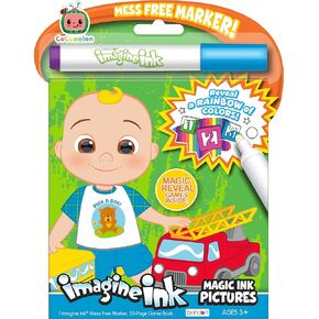 Bendon CoComelon 20 Page Imagine Ink Coloring Book with 1 Mess Free Marker