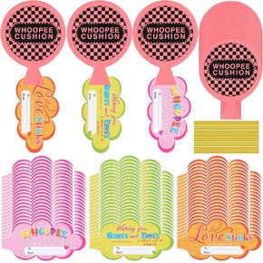 Hoolerry 24 Pcs Whoopee Cushion 4 Inch Funny Valentine Gift Set Fart Toy with 24 Valentine Exchange Love Stinks Cards Valentine's Day DIY Prank Fun Gift for Fart Game, Joke or Gag Gift