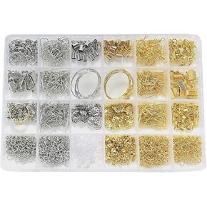 Expo International Jewelry 24 Gold/Silver Plated Items Findings Kit