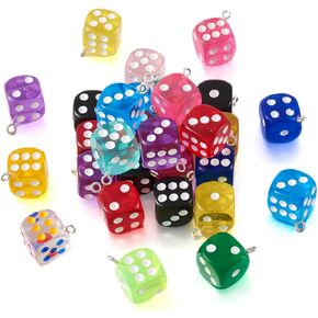 30pcs سحر الزهر سحر الراتنج الشفافة مع حلقات الحديد 23x19x19mm لمجوهرات سوار القلادة DIY