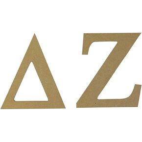 Desert Cactus Delta Zeta Wooden Letter Set Sorority 7.5 Inch Unfinished Wood dz
