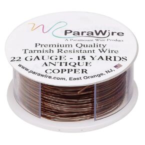 ParaWire Antique Copper Craft Wire 22-Gauge 15-Yards Pure Copper Tarnish-Resistant Enameled Wire