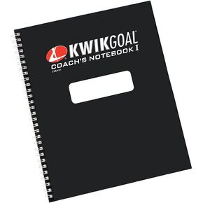 Kwik Goal Coaches' Notebook , 8.5-Inch x 10-Inch,Black