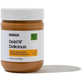 DIGGS Spreadable Dog Treat - All Natural Plant Based Treat for Dogs - Ideal Food Topper or Filling for Groov Pet Crate Licking Toy (Gold'n Delicious)