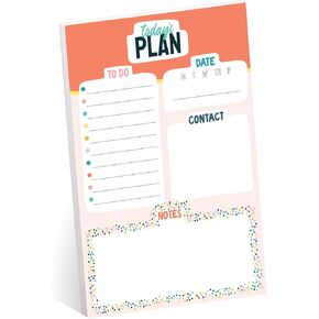 Rule The Day Daily Planner Pad / 8" x 11.5" Sticky Note Fill in Task Tracker/Unique Boho Design/Earth Tone Organizational to Do Lists in Saudi Arabia