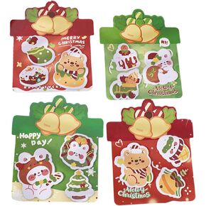 4 Pack Cute Sticky Notes Cartoon Bear Rabbit Sticky Memo Pads Kawaii Small Self-Stick Memo Note Pad Office School Supplies for Girls Boys Women (Bear+Rabbit)
