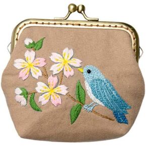 1 Set Purse Wallet Vintage Purse Vintage Wallet Cross Stitch Kits Cross Kit Kiss Lock Change Purse Purses European Style Embroidery
