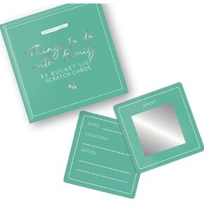 Gift Republic Things To Do With Mum Scratch Cards 52 Weekly Activity Cards Mother's Day Gift Personalised Gift Memory Box for Mum Birthday Christmas