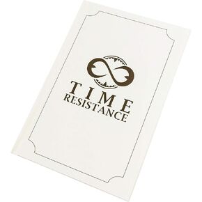 Time Resistance Notebook - Hard Cover Lined Paper Writing Pad for Refillable A5 Journal
