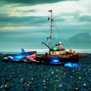 BRIKSMAX 2.0 Light Kit for Lego Jaws -Innovative Led Lighting Compatible with Lego Ideas 21350 - Not Included Lego Set