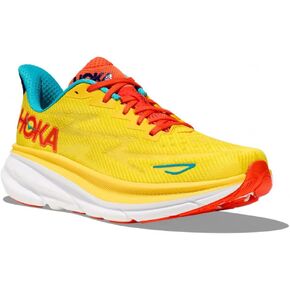 Hoka Men's Clifton 9 Sneaker, Nimbus Cloud/Steel Wool, 12
