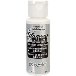 DecoArt Glamour Dust 2-Ounce Ice Crystal Glitter Paint