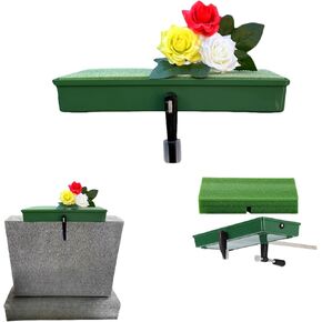 Cemetery Saddles,Graves Cemetery Headstone Saddle Holder, Suitable for 3 to 8 inch Gravestone Flower Stands, Used for Cemetery Decoration, Gravestone Saddle to Withstand high Winds.