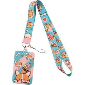 Cute Lanyard with ID Badge Holder Be Kind Rainbow Preppy School Lanyard for Kids Teen Girls Boho
