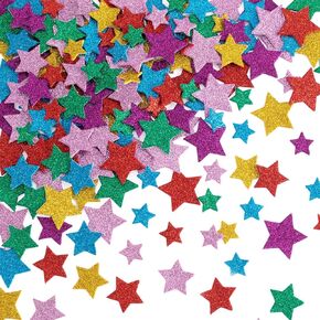 540pcs Foam Star Stickers, Colorful Self Adhesive Glitter Star Stickers, Sparkle Small Star Stickers for Arts Craft Supplies, Home Decoration, Festival Celebration Decoration