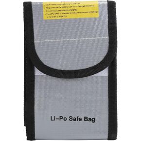 Fireproof Document Bag, 6"x4"x3" Fire and Waterproof Document Storage Fireproof Money Bag for Cash Fire Proof Bag for Documents Safe Accessories Important Document Holder Pouch Envelope