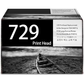 729 Printhead Replacement for F9J81A for DesignJet T830 MFP T730 Large Format Plotter Printer Head,Black Printer Head 50000+ Pages