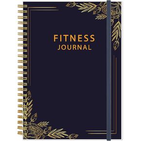 Fitness Journal for Women & Men - A5 Workout Journal/Planner Daily Exercise Log Book to Weight Loss, Gym, Muscle Gain, Bodybuilding Progress - Daily Personal Health & Wellness Tracker, Spiral-Bound,