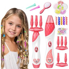Automatic Hair Braider Girl Fashion Toy - DIY Hair Salon Toys for Girls, Hair Styling Tool Set, Hair Braiding Machine for Christmas & Birthday Gifts for Girls 5 6 7 8 10-12