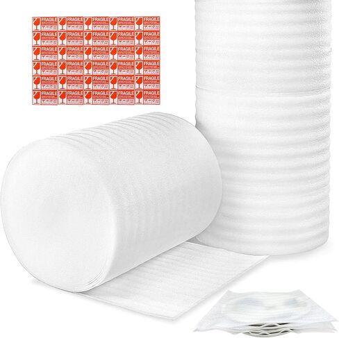 Moving Supplies, 14'' Wide X 160' Length Foam Wrap Roll, Packing Supplies for Packing, Moving, Fragile Articles, Furniture, Transportation Packaging. (14'' Wide X 160' Length) in Saudi Arabia