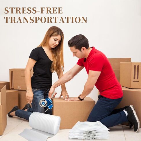 Moving Supplies, 14'' Wide X 160' Length Foam Wrap Roll, Packing Supplies for Packing, Moving, Fragile Articles, Furniture, Transportation Packaging. (14'' Wide X 160' Length) in Saudi Arabia