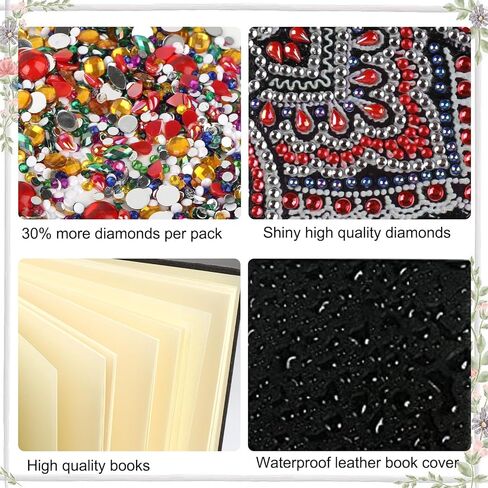 Jishshay Diamond Painting Notebook Diamond Art Journal Diamond Painting Kit Blank Notebook Miamond Art Kits for البالغين الموردين الجمال GEM Art Journal Journal Journal A5 Hummingbird in Kuwait