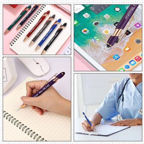 Nurse Gift Pens,for Work Funny Pens Sticky Notes Makeup Bag Gift for Coworker Doctor Nurses Nursing Students Women Men on Nurses week Nurse's day (Style 1-20) in Saudi Arabia