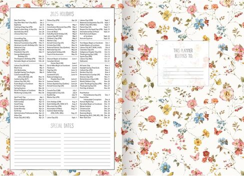 Lang, Watercolor Seasons by Lisa Audit 2025 Monthly Planner in Saudi Arabia