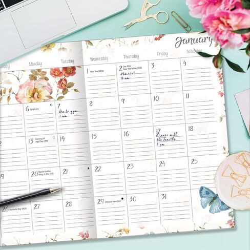 Lang, Watercolor Seasons by Lisa Audit 2025 Monthly Planner in Saudi Arabia