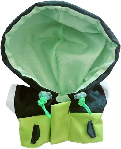 niannyyhouse 20cm Plush Doll Clothes Color Blocking Punching Jacket Coat 8in Doll Accessories (Blue+White) in Kuwait