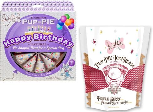 The Lazy Dog Pup-Pie - Original Pup-Pie - Happy Birthday Dog Treat for a Special Dog, 5 oz (Birthday Cake, Pie with Treats) in Saudi Arabia