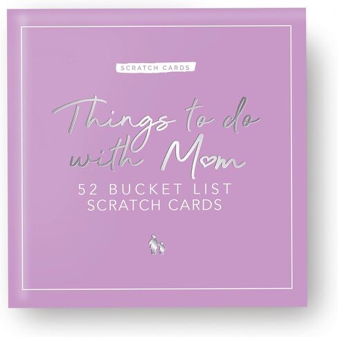 هدية جمهورية الأشياء التي يجب القيام بها مع Mum Scratch Cards 52 بطاقات النشاط الأسبوعية ، مربع ذاكرة هدية مخصصة لعيد الميلاد لعيد ميلاد عيد ميلاد أمي لعيد ميلاد أمي in Kuwait