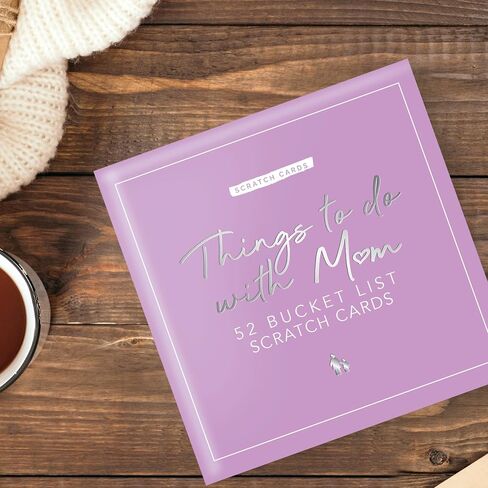 هدية جمهورية الأشياء التي يجب القيام بها مع Mum Scratch Cards 52 بطاقات النشاط الأسبوعية ، مربع ذاكرة هدية مخصصة لعيد الميلاد لعيد ميلاد عيد ميلاد أمي لعيد ميلاد أمي in Kuwait