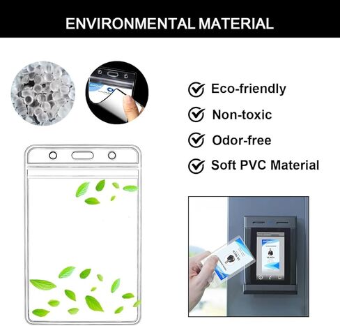 حاملي شارة جواز سفر كبيرة إضافية مع الحبل ، 4 × 6 بوصة شاقة من البلاستيك الصافي PVC Card إدراج الحامي العمودي ماء الشارة الشفاف الشفافة لشارات الاسم والضغط على الممرات in Kuwait