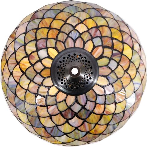 Tiffany Floor Lamp Green Purple Grape Stained Glass Standing Reading Light 16X16X66 Inches Antique Pole Corner Lamp Decor Bedroom Living Room in Saudi Arabia