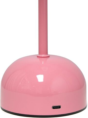 تصاميم بسيطة LD1069-BLK 11.8 بوصة مصباح LED يعمل باللمس على شكل فطر سحري، محمول وقابل لإعادة الشحن، أسود in Kuwait