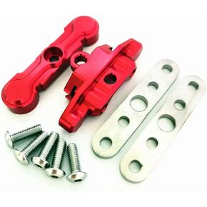 Aluminum Front Lower Arm Tie Bar Mount Suspension Pin Retainer Red for Traxxas 1/10 MAXX 8916 8926