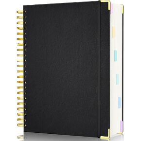EUSOAR Pink Spiral Notebook, A4 8.1"x11.7" 300 Pages Large Lined Journaling Notebook, College Ruled Spiral Notebook Thick Paper Journals for Women College Office Note Taking Writing