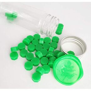 80 Pieces Bright Green Sealing Wax Beads Wax Seal Stamp Melts Metallic Wax Beads Wedding Invitations Gift Cards Party Envelopes Gift Packages Sealing Wax Kit